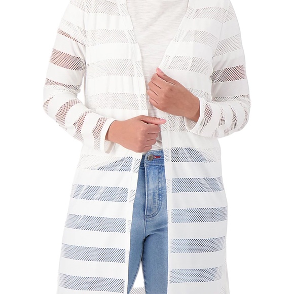 NWT INC Striped Long Cardigan - Size S - Picture 3 of 7